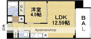 プレジオ塚本ASIAN【3階】の間取り