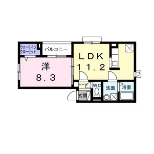 ヒカルサ尼崎栗山町【2階】の間取り