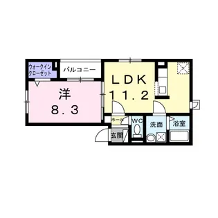 ヒカルサ尼崎栗山町【3階】の間取り
