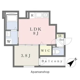 F ASECIA ARAGO【1階】の間取り