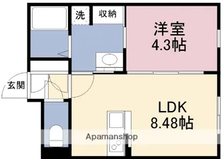 LEGALAND福島North【4階】の間取り