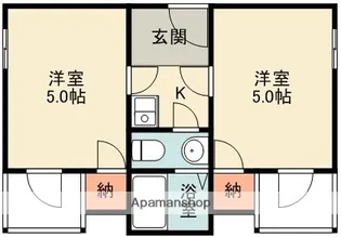 大阪府箕面市粟生間谷東1丁目【マンション】の間取り