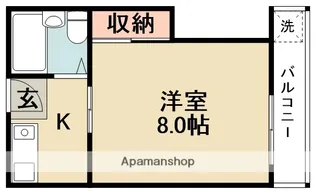 大阪府箕面市小野原東5丁目【マンション】の間取り