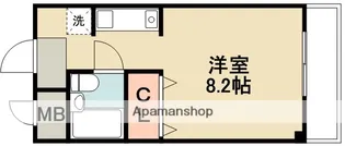 大阪府箕面市粟生外院6丁目【マンション】の間取り