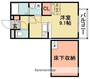 大阪府箕面市瀬川5丁目【アパート】の間取り