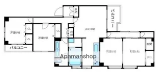大阪府箕面市船場西3丁目【マンション】の間取り