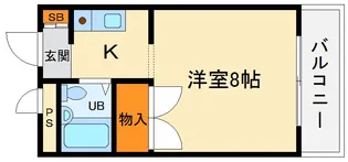 シャルムハイツ小野原【1階】の間取り