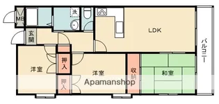 大阪府箕面市外院2丁目【マンション】の間取り
