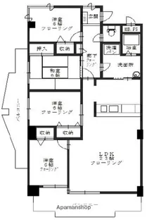 大阪府豊中市上新田2丁目【マンション】の間取り