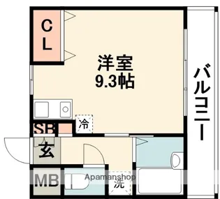 カサモラーダ船場【2階】の間取り