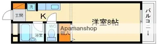 フルゥリール【1階】の間取り