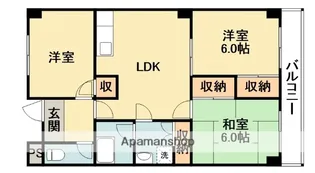 清涼ハイツ【3階】の間取り