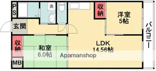 メゾンサクラ16【3階】の間取り