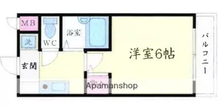 大阪府箕面市粟生間谷東5丁目【マンション】の間取り