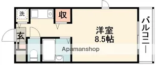 大阪府箕面市外院2丁目【マンション】の間取り