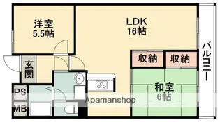 グランディール小山【3階】の間取り