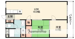 第二ハイツ幸和【3階】の間取り