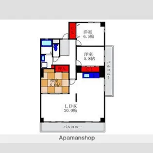 大阪府豊中市西緑丘1丁目【マンション】の間取り