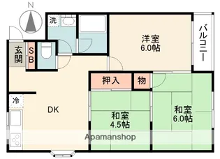 メゾン木田【4階】の間取り