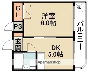 エリータ萱野【2階】の間取り