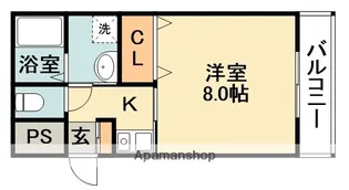 大和コーポ箕面【3階】の間取り