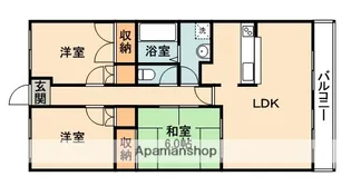 大阪府吹田市佐井寺南が丘【マンション】の間取り