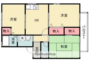 アビテ箕面A・B棟【2階】の間取り