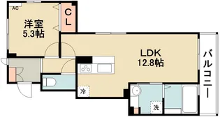 クレイドル【1階】の間取り