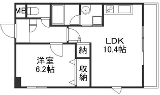 サクシード胤【2階】の間取り