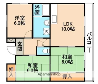 大阪府吹田市五月が丘北【マンション】の間取り