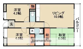 ウェルフェアー【4階】の間取り