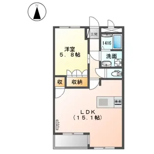 ソレイユ アオ【203号室】の間取り