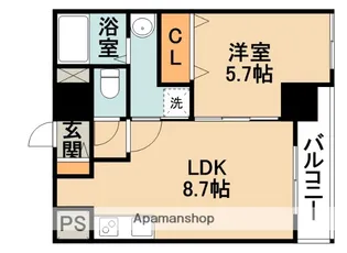 プレアデス千里山田【6階】の間取り