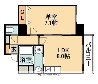 プレアデス千里山田【2階】の間取り
