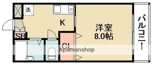 大阪府箕面市粟生外院3丁目【マンション】の間取り