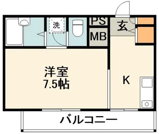 セントラルハイツ津雲台【311号室】の間取り