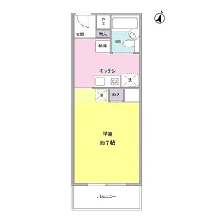 セントラルハイツ津雲台【207号室】の間取り