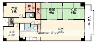 朝日プラザ千里北D棟【11階】の間取り