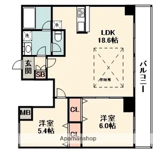 MShills千里丘 north【6階】の間取り