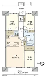 大阪府箕面市船場西1丁目【マンション】の間取り