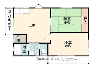 山脇ハイツ【1階】の間取り