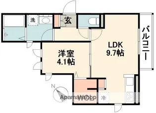 シリウス千里中央【1階】の間取り