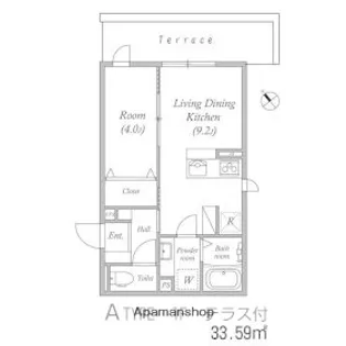 シリウス千里中央【1階】の間取り