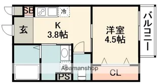 ROYAL GARDEN INA【1階】の間取り