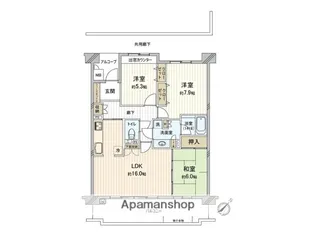 大阪府豊中市新千里東町2丁目【マンション】の間取り
