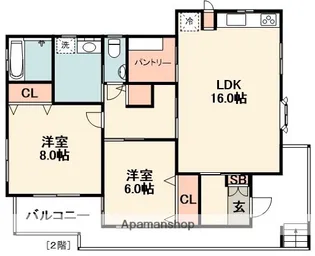 大阪府箕面市小野原西1丁目【一戸建】の間取り