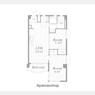 大阪府豊中市向丘2丁目【マンション】の間取り