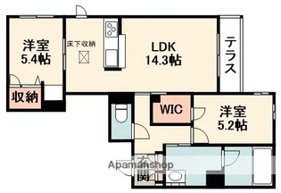 大阪府吹田市山田東4丁目【マンション】の間取り