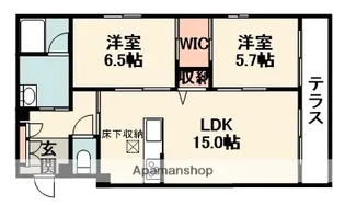 大阪府吹田市山田東4丁目【マンション】の間取り