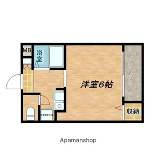ハレクラニ小路【401号室】の間取り